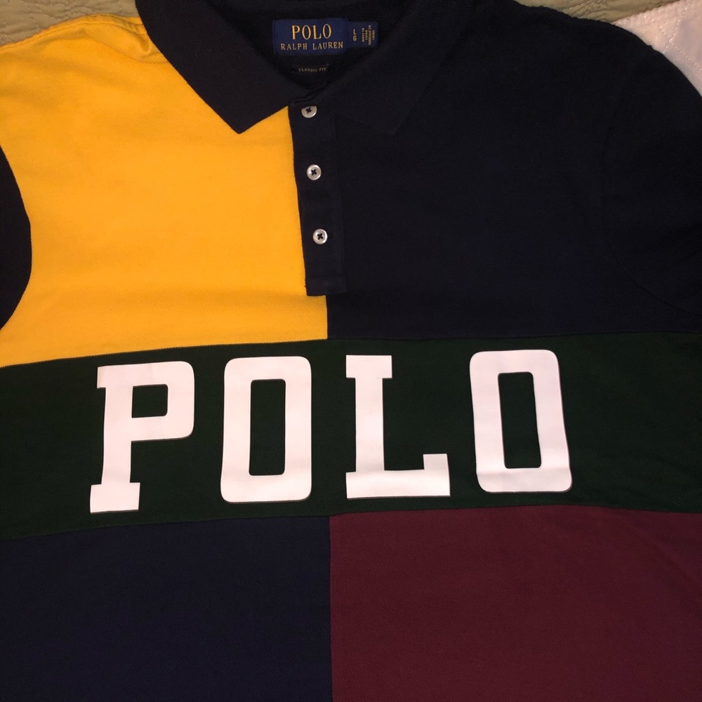 MENS COLOR BLOCK POLO RUGBY